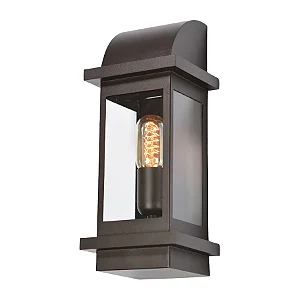 Arandela Metal Domado 6200 Toscana Arc P E27 Filamento 14x35x13cm Alumínio e Vidro