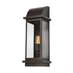 Arandela Metal Domado 6206 Toscana Arc G E27 Filamento 18x50x17cm Alumínio e Vidro