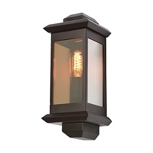Arandela Metal Domado 6203 Toscana Trap Duo P E27 Filamento 14x40x13cm Alumínio e Vidro