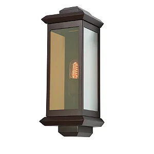 Arandela Metal Domado 6209 Toscana Trap Duo G E27 Filamento 18x45x17cm Alumínio e Vidro