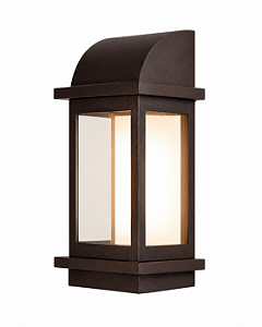 Arandela Metal Domado 6240 Toscana Arc Poli P Fita LED 7,2W 3000K 14x35x13cm Alumínio e Vidro Bivolt