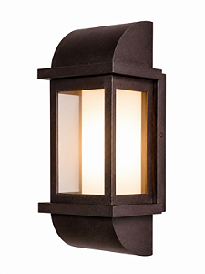 Arandela Metal Domado 6204 Toscana Arc Duo Poli P Fita LED 7,2W 3000K 14x40x13cm Alumínio e Vidro Bivolt