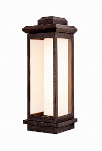 Arandela Metal Domado 6245 Toscana Trap Poli GG Fita LED 19,8W 3000K 25x74x24cm Alumínio e Vidro Bivolt
