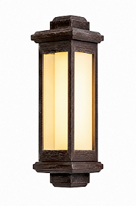 Arandela Metal Domado 6217 Toscana Trap Duo Poli GG Fita LED 19,8W 3000K 25x78x24cm Alumínio e Vidro Bivolt