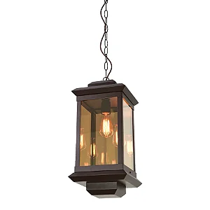 Pendente Metal Domado 6222 Toscana Trap P E27 Filamento 26x52x26cm Alumínio e Vidro