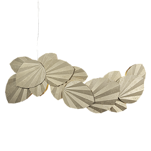 Pendente Metal Domado Palm M 6462-F 60cm LED 43,4W G9 Alumínio e Acrílico