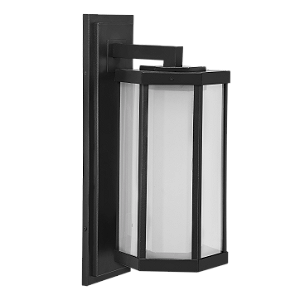 Arandela Metal Domado Retrô Sextavada Grande 5522G 50cm Alumínio e Vidro E27