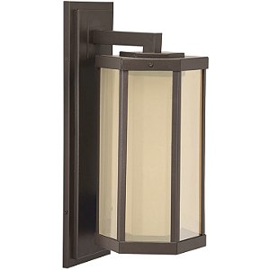 Arandela Metal Domado Retrô Sextavada GG 5522GG 93cm Alumínio e Vidro G8