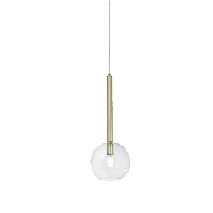 Pendente Metal Domado Arbo Ball P 6405 40cm Alumínio e Vidro G9