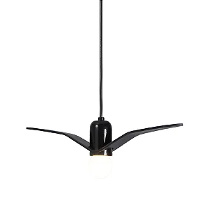 Pendente Metal Domado Pass Plane P 6270P 32cm Alumínio e Acrílico E27