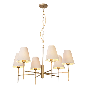 Lustre Metal Domado Thomas Haste Cup 6 6010 85cm Alumínio e Cúpula E27