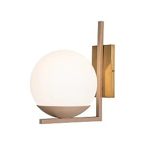 Arandela Metal Domado Kellua Sfera 5863 24cm Alumínio e Vidro E27