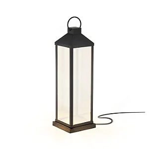 Lanterna Metal Domado Vintage P 5845 62cm Alumínio e Vidro GU10