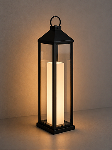 Lanterna Metal Domado Vintage Poli G 5850 82cm Alumínio Vidro e Policarbonato UV E27
