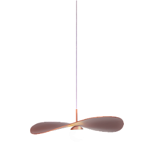 Pendente Metal Domado Fluid 35cm E27 6247E Alumínio e Acrílico