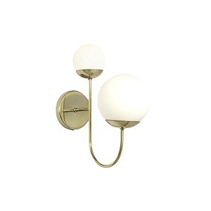 Arandela Metal Domado Sole Haste Curve Dupla 6074 G9 E27