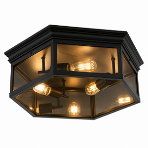 Plafon Metal Domado Colonial Sextavado 50cm Class 5659
