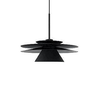 Pendente Tutu 538 Ø400x140mm 1x GU10 LED Dicróica Alumínio