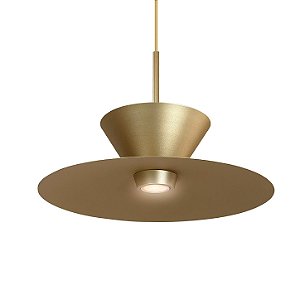 Pendente Tutu Ø400x130mm 1x GU10 LED Dicróica Alumínio 530