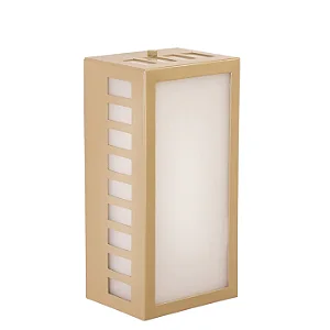 Arandela Metal Domado Box Com Quadradinhos 533 E27