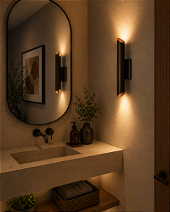 Arandela Metal Domado TUB G Chanfrada 5580G/L LED ou GU10