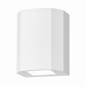 5366G/L - Arandela Kasse Sextavada Sem Kit G9 ou LED 6W em Alumínio e Vidro