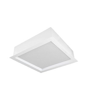 Embutido Quadrado Recuado 40cm para 4 Lâmpadas E27 em Alumínio 21504