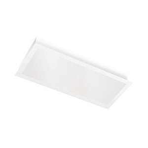 Embutido Retangular Duplo P Metal Domado 21602 64cm para 2 Lâmpadas G10 LED em Alumínio