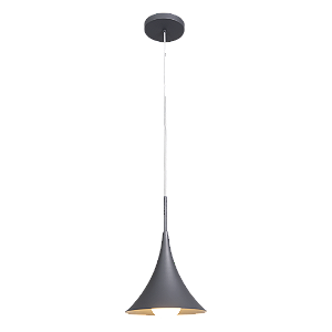 Pendente Campana Uno Metal Domado Código 7003 20cm para Lâmpada Bulbo E27 Duas Cores