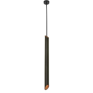 Pendente TUB G Chanfrado Metal Domado Código 5577G/L 50cm LED 3W 3000K ou GU10 em Alumínio
