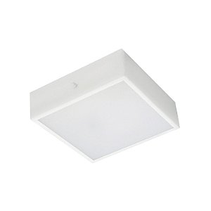 Plafon Quadrado 30cm Metal Domado Código 5073 para 3 Lâmpadas Bulbo E27 em Alumínio e Vidro