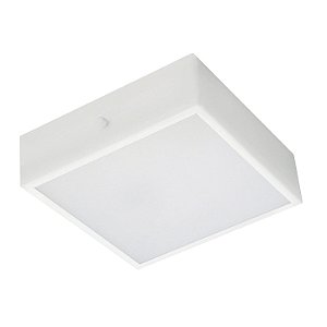 Plafon Quadrado 40cm Metal Domado Código 5168 para 4 Lâmpadas Bulbo E27 em Alumínio e Vidro