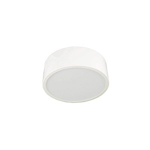 Plafon Redondo Liso 20cm Metal Domado Código 5320 para 1 Lâmpada Bulbo E27 em Alumínio e Vidro