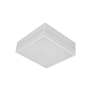 Plafon Quadrado 30cm Corte Lateral Metal Domado Código 31311 para 3 Lâmpadas Bulbo E27 em Alumínio e Vidro