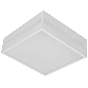 Plafon Quadrado 50cm Corte Lateral Metal Domado Código 31313 para 5 Lâmpadas Bulbo E27 em Alumínio e Vidro