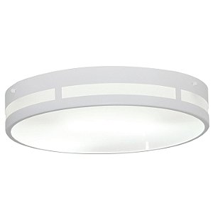 Plafon Redondo 50cm Corte Lateral Metal Domado Código 31319 para 4 Lâmpadas Bulbo E27 em Alumínio e Vidro
