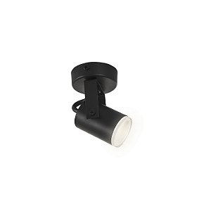 Spot Mini Redondo Simples Metal Domado Código 11354 para 1 Lâmpada Mini Dicróica GU10 LED COB 3W