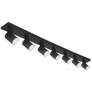 Spot Mini Redondo com Sete Metal Domado Código 11359 para 7 Lâmpadas Mini Dicróica GU10 LED COB 21W