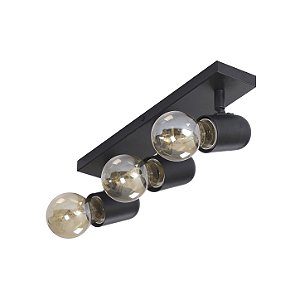 Spot Thomas Triplo Metal Domado Código 5966 para 3 Lâmpadas Filamento E27 em Alumínio