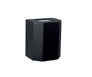 5377G/L - Arandela Kasse Sextavada Com Kit G9 ou LED 6W em Alumínio e Vidro