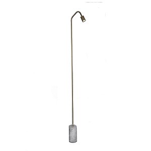 Coluna Mini Redonda GU10 ou LED 3W 3000K em Alumínio e Acrílico 50105G/L