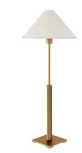 Abajur Foco Metallo Zoldo Diamantado AB-236 em Metal 1xE27 para Mesa Lateral, Sala de Estar e Cabeceira