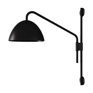 Arandela Articulada Foco Metallo Andria AR-128 com Plug Externo 1xE27 para Cabeceira, Leitura e Home Office