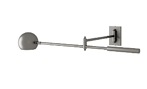 Arandela Articulada Foco Metallo Astro Cúpula Moon AR-149 em Metal 1xGU10 para Cabeceira, Sala e Leitura