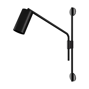 Arandela Articulada Foco Metallo Cilindro AR-127 com Plug Externo 1xGU10 para Cabeceira, Leitura e Home Office