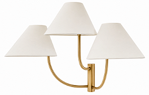 Arandela Foco Metallo Donata Tripla AR-177 em Metal 3xE27 para Sala, Hall, Corredor e Projetos Decorativos