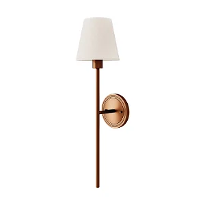 Arandela Tocheiro AR-105-R Foco Metallo 63,3cm para 1 Lâmpada E27 | Luminária de Parede Decorativa
