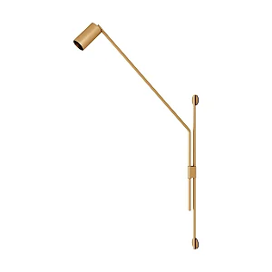 Coluna de Parede Cilindro Articulada CO-313-LD Foco Metallo Ligação Direta 1 Lâmpada GU10 | Luminária de Parede