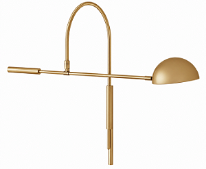 Coluna de Parede Solar Cúpula Bowl CO-328-LD Foco Metallo Articulada com Ligação Direta 1 Lâmpada G9 | Luminária de Parede