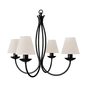 Lustre 4 Puntas LU-400-4 Foco Metallo 4 Lâmpadas E27 | Lustre Decorativo Moderno